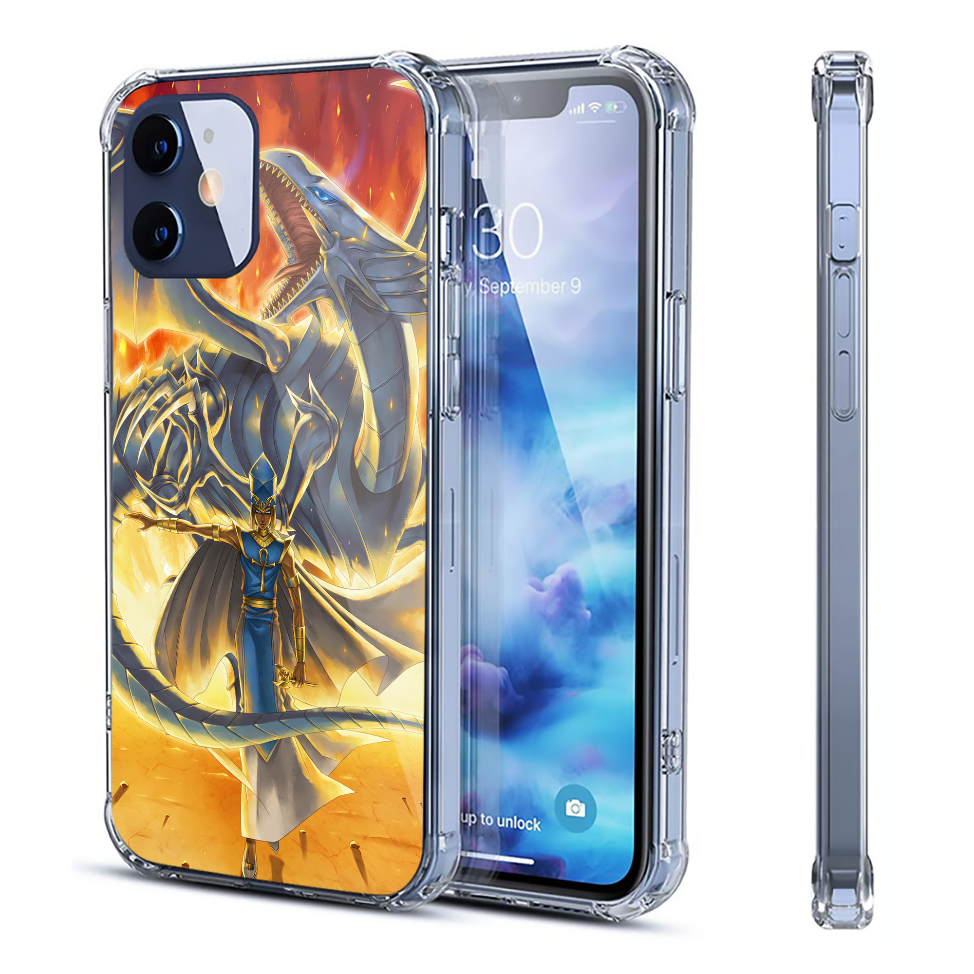 （画像用） 遊☆戯☆王 Yu-Gi-Oh! 【iPhone 12シリーズ対応】透明スマホケース（クリアソフトケース）